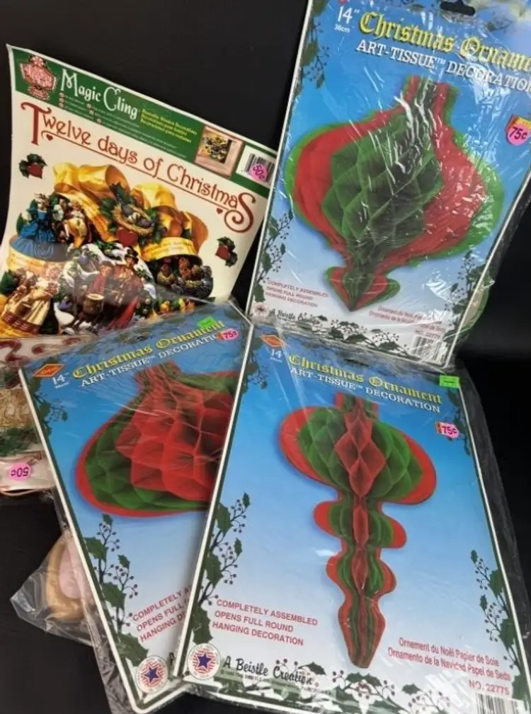 New Vintage Christmas Decor Lot Free Shipping