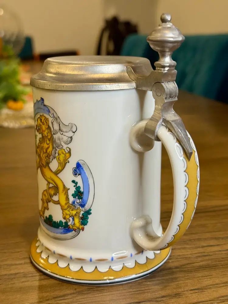 Bavaria Shield and Lion Porcelain Beer Stein