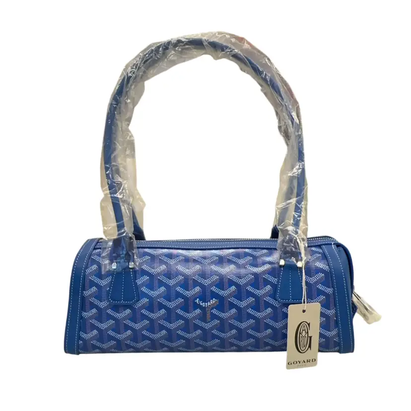 Goyard Blue Goyardine Bonbonnière