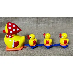 Vintage Bunny Towne Duck Family Toy Nostalgia Funny Cute Whimsical AS IS READ