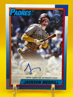 Jackson Merrill Topps Series 1 35th Anniversary Auto San Diego Padres