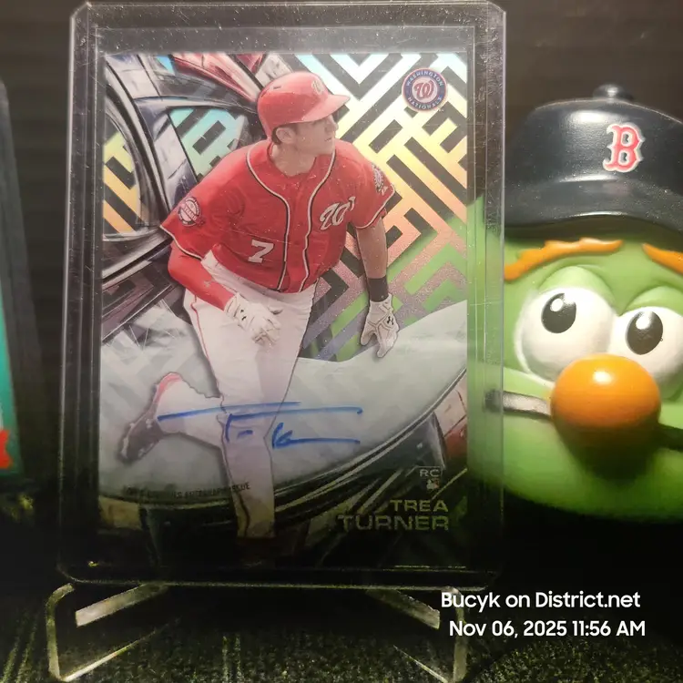 2016 Topps High Tek Auto - Trea Turner Washington Nationals