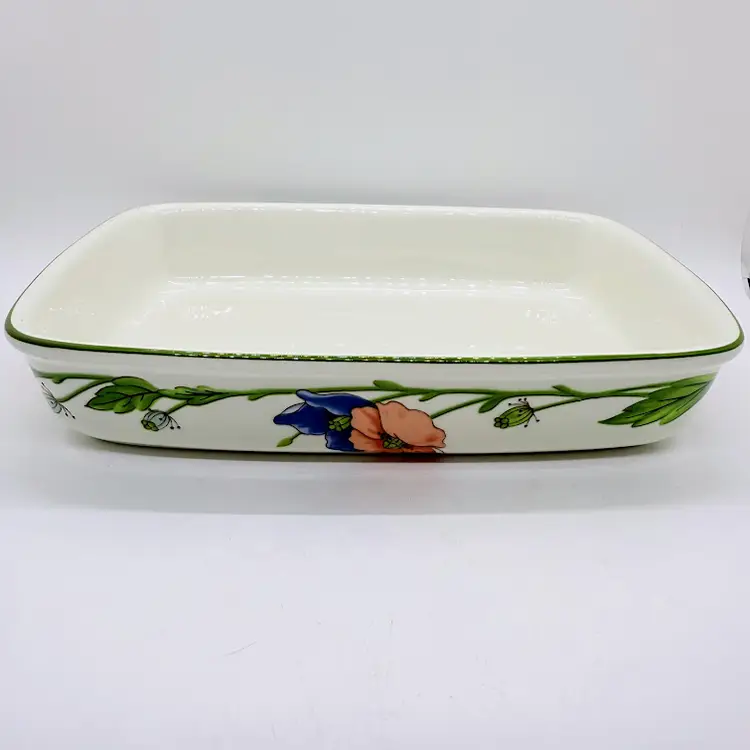 Villeroy & Boch Amapola Vilbofour Smooth Lasagna Baking Dish 9-3/4" Germany