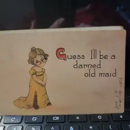 1908 Old Maid Post card