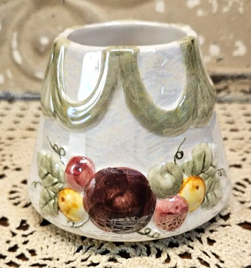 Yankee Candle Small Jar Ceramic Shade Topper Pearlescent Fruit Sugar Plum