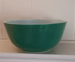 Vintage Pyrex Primary Colors Green Mixing Bowl #403