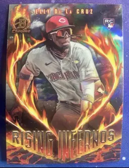 2024 Elly De La Cruz Bowman Chrome Rising Infernos #RI-14 Cincinnati Reds RC