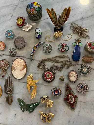 Jeweler Jars, Micro Mosaics, and Cameos