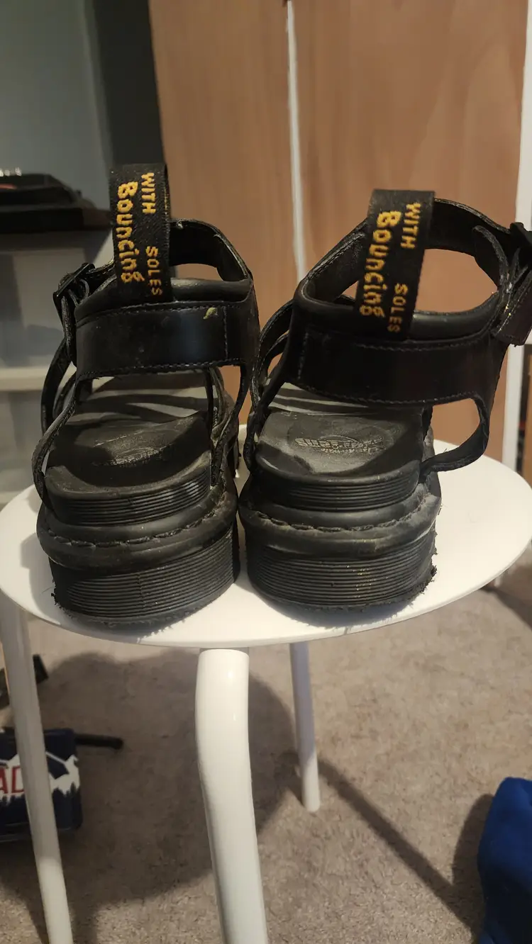 Dr. Martens Blaire Women's Brando Leather Strap Sandals Size 10 Women's