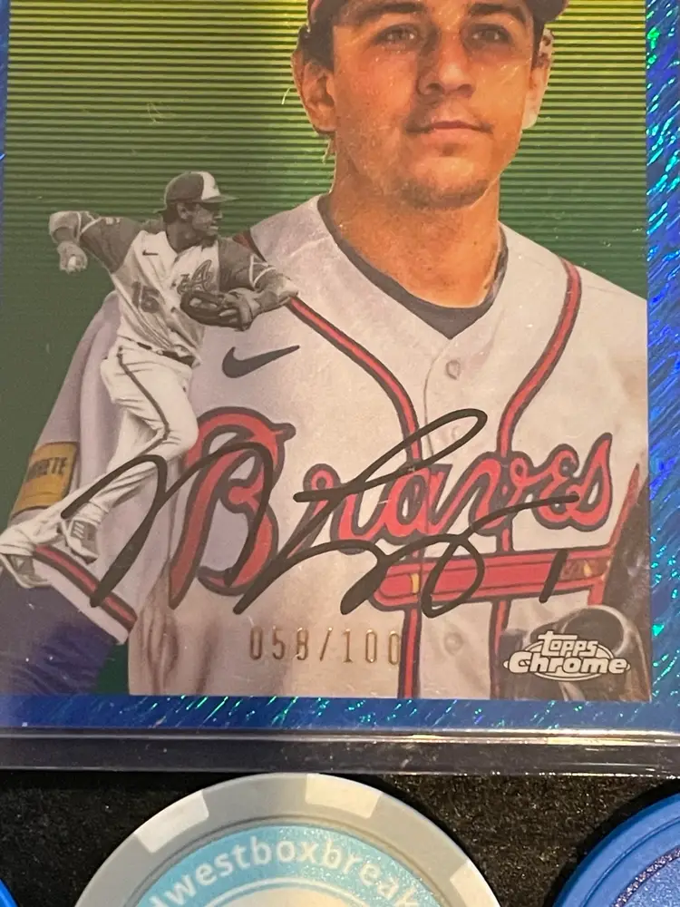 2023 Topps Chrome Platinum Nicky Lopez 058/100 Blue