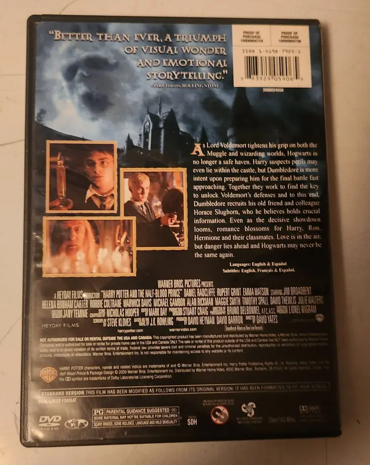 Harry Potter and the Half-Blood Prince DVD - Magical Adventure