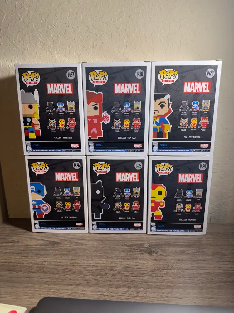 Marvel Funko Pop 8 Bit Collection All 6 💎