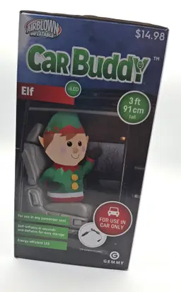 Airblown Inflatables Elf Car Buddy 3 feet tall LED Lights