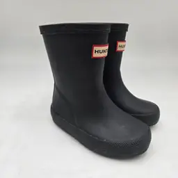 Hunter Toddlers First Classic Rain Black Girls Or Boys Boots Black Sz 5