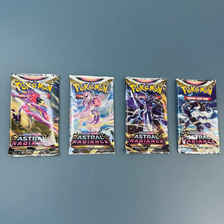 Pokemon Astral Radiance Sword & Shield Booster Packs x 4 TCG New Sealed
