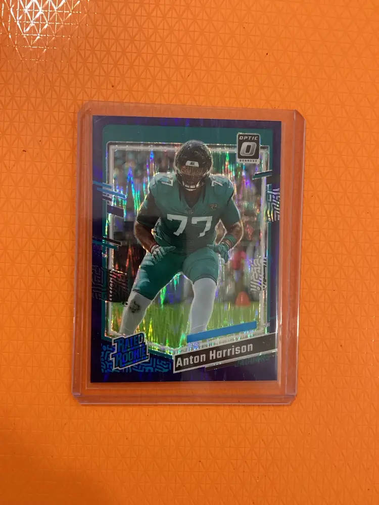 2023 Panini Donruss Optic Purple Shock Rated Rookie #250 Anton Harrison RC