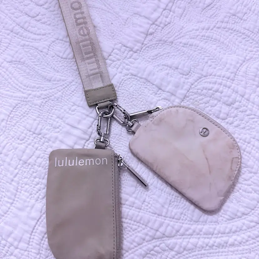 Lululemon Keychain Double Pouch Wristlet