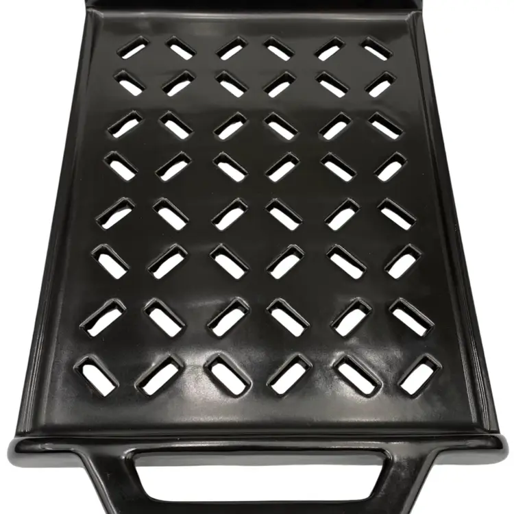 Sur La Table Nonstick Stoneware Grill, 12", Black Top, for Gas/Charcoal Grills