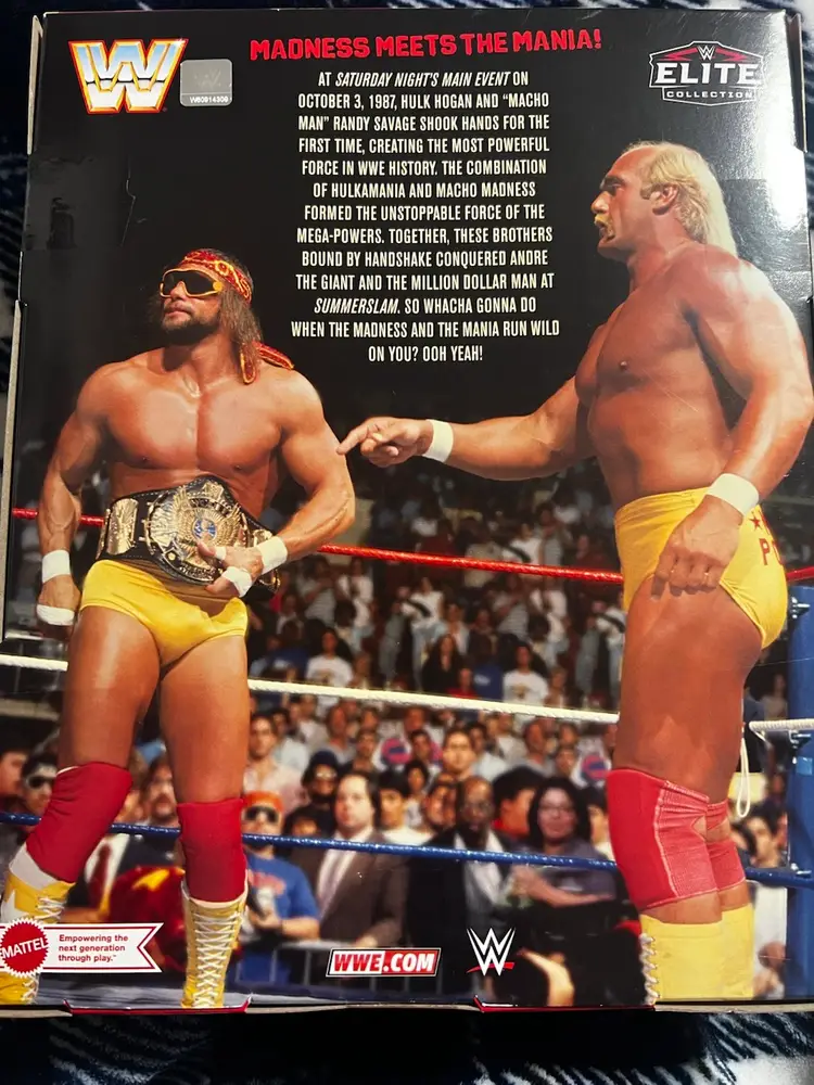 Mattel WWE Elite Collection Macho Man Randy Savage And Hulk Hogan NIB