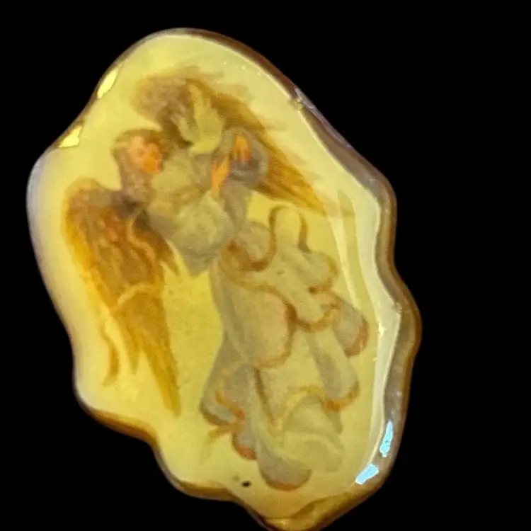 Vintage Pin & Brooch Lot – Student Council SHHS Dangle Pin, Angel Brooch, 2003 Rose Pin, Silver “M” Wreath Pin