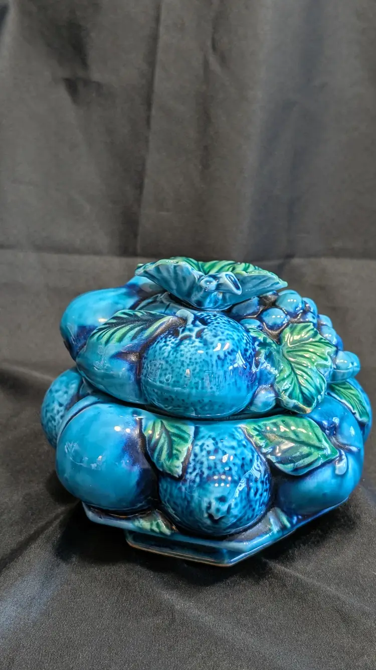 Inarco "Mood Indigo" Raised Fruit Series E-2375  1960's