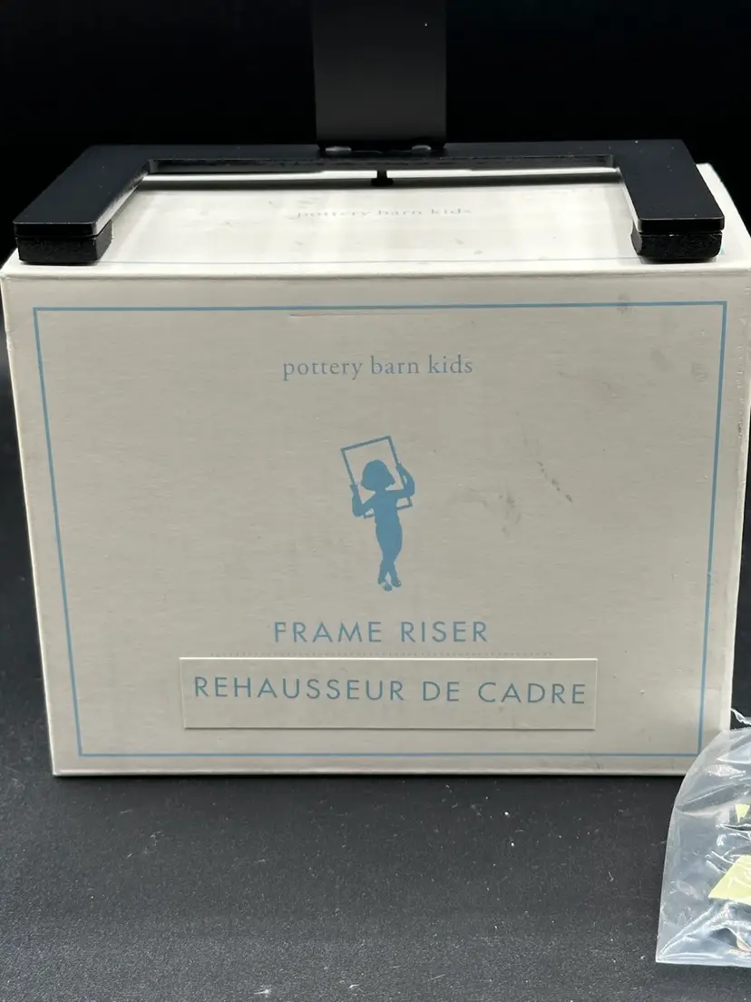 Pottery Barn Frame Riser Art Hanger ~Black Finish Open Box