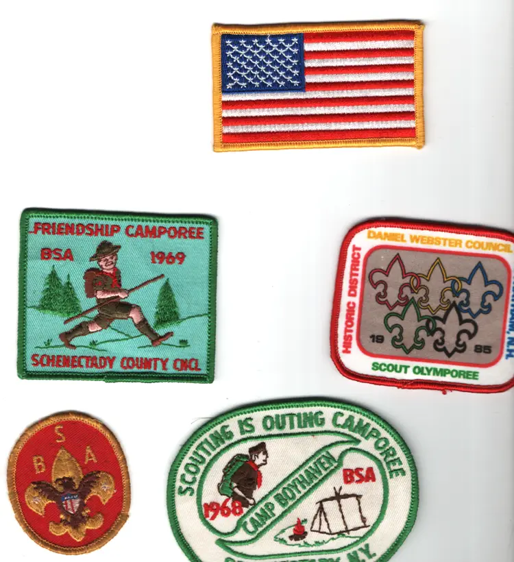 Assorted Boy Scout Patches 39 Total Most New Uniforms Decor