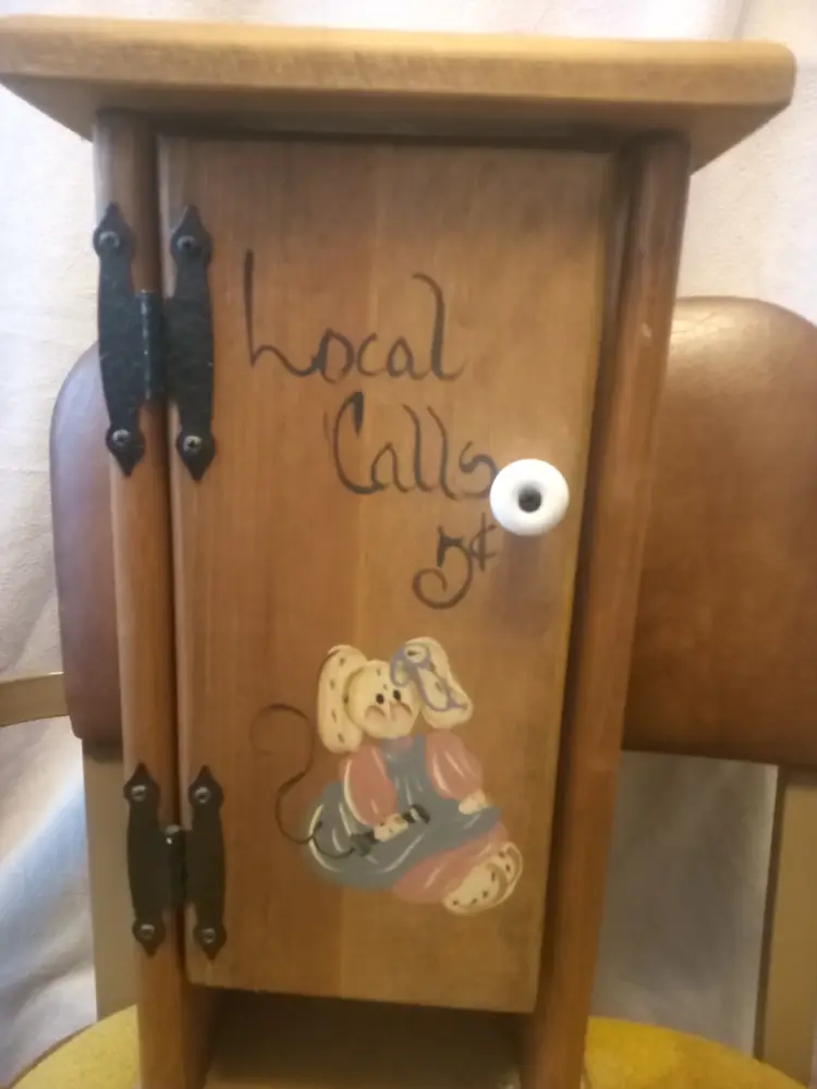 Homemade Wooden Phone box