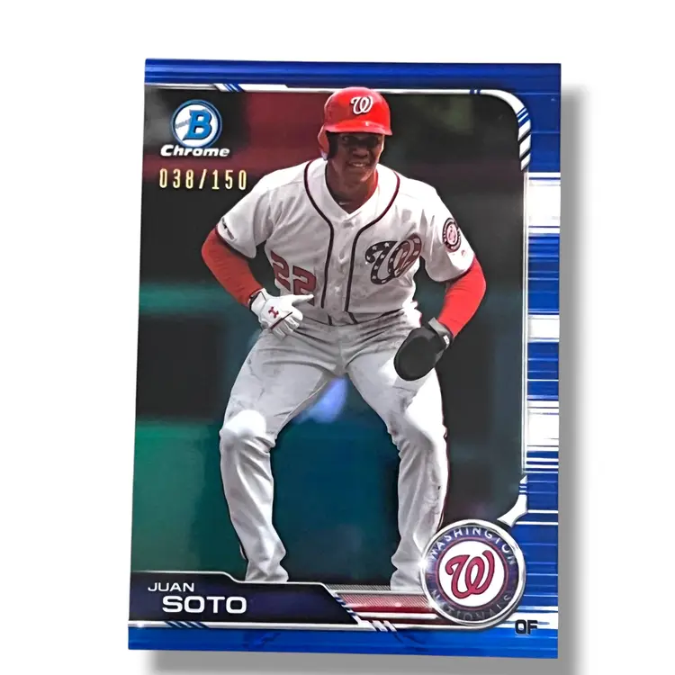 2019 Bowman Chrome Juan Soto Blue Refractor 38/150 #44