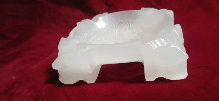 Vintage Alabaster Mexican Aztec Ashtray