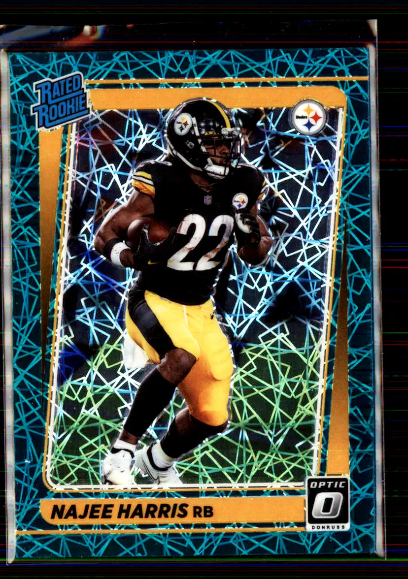 Najee Harris 2021 Donruss Optic Teal Velocity #213 - Pittsburgh Steelers - (147-175)