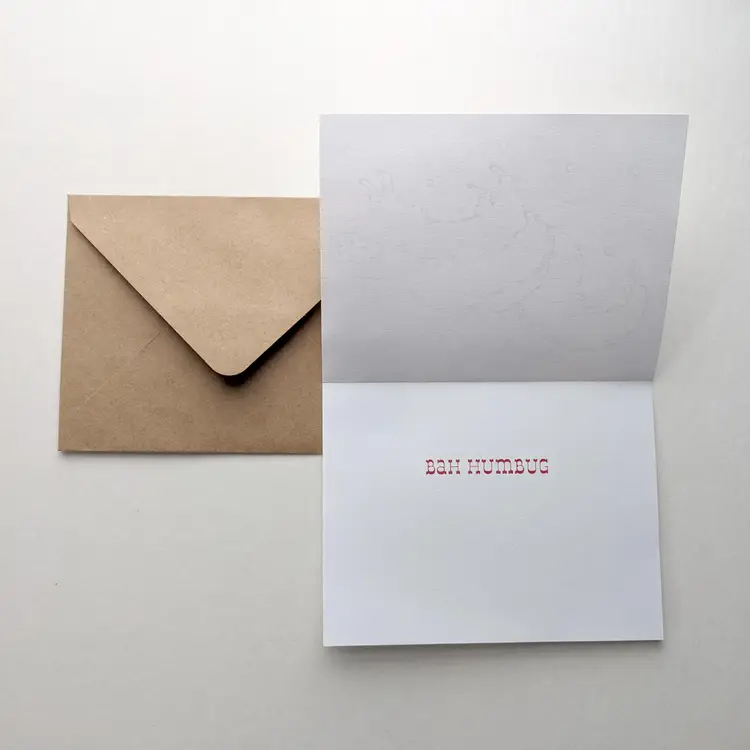 Made by Me! Grumpy Skunk Honey Badger Animal Holiday Cards