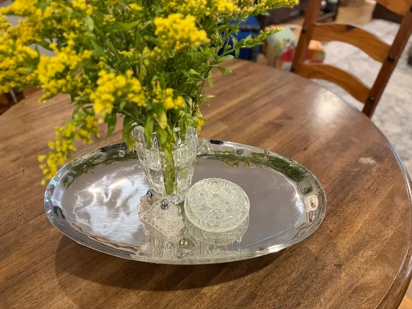 Kromex MCM Oval Chrome Tray