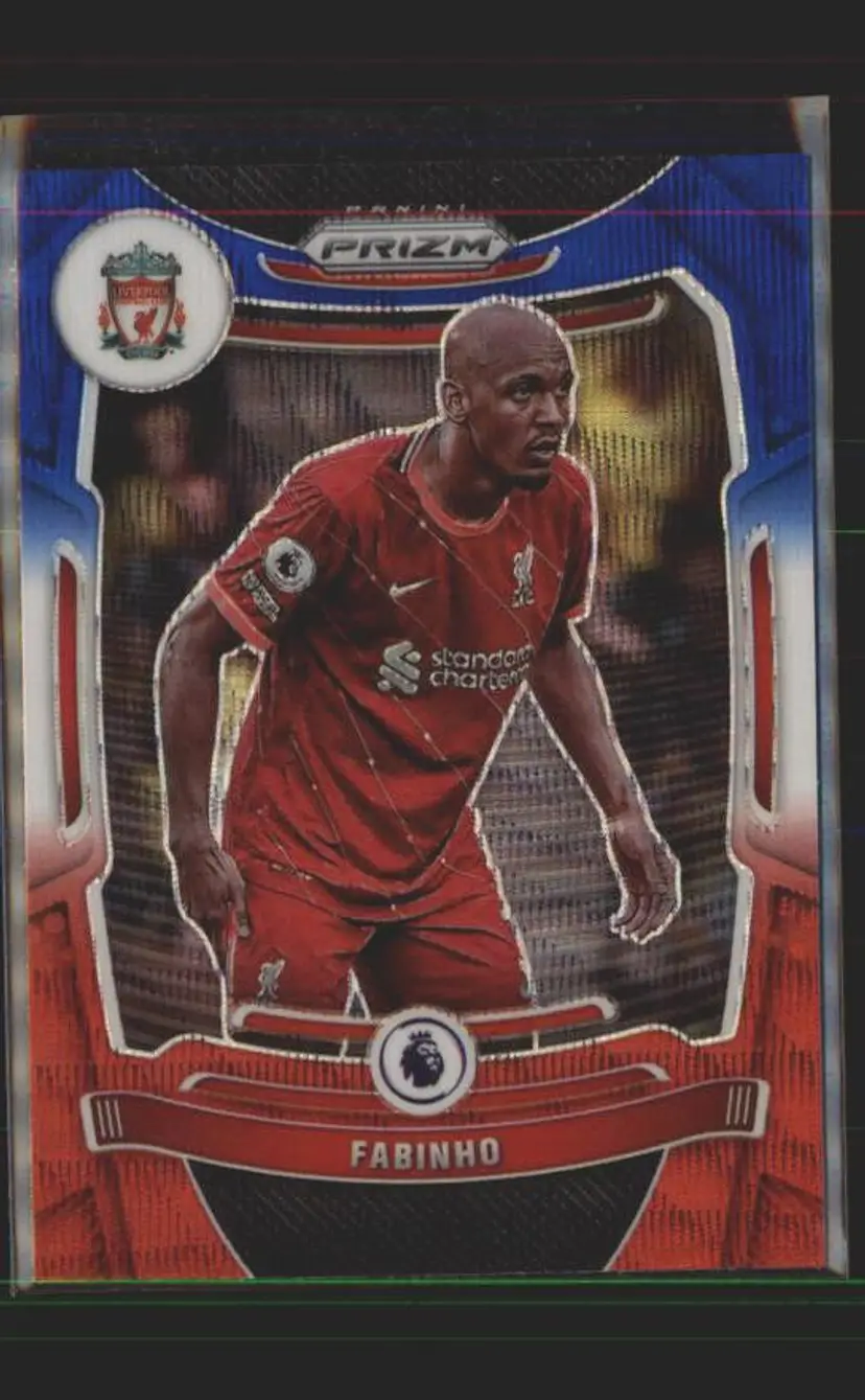 2021-22 Prizm EPL #84 Fabinho Prizms Red White and Blue - ( 138 ) - Liverpool