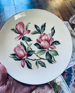 Homer Laughlin Rhythm "Pink Magnolia"Dinner Plate