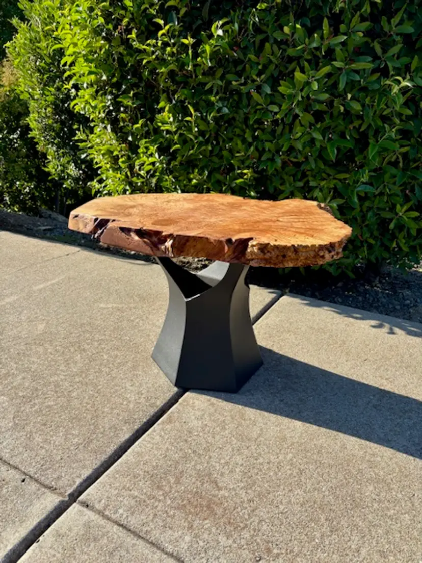 Maple Burl Accent Table