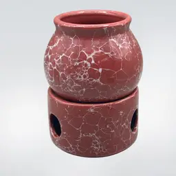 Vintage 2 Piece Ceramic Potpourri Tea Light Warmer 1985