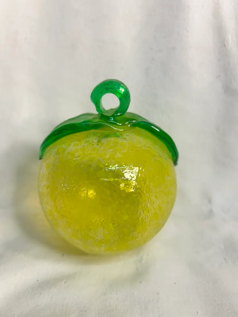 Glass Fruit Orb - Lemon