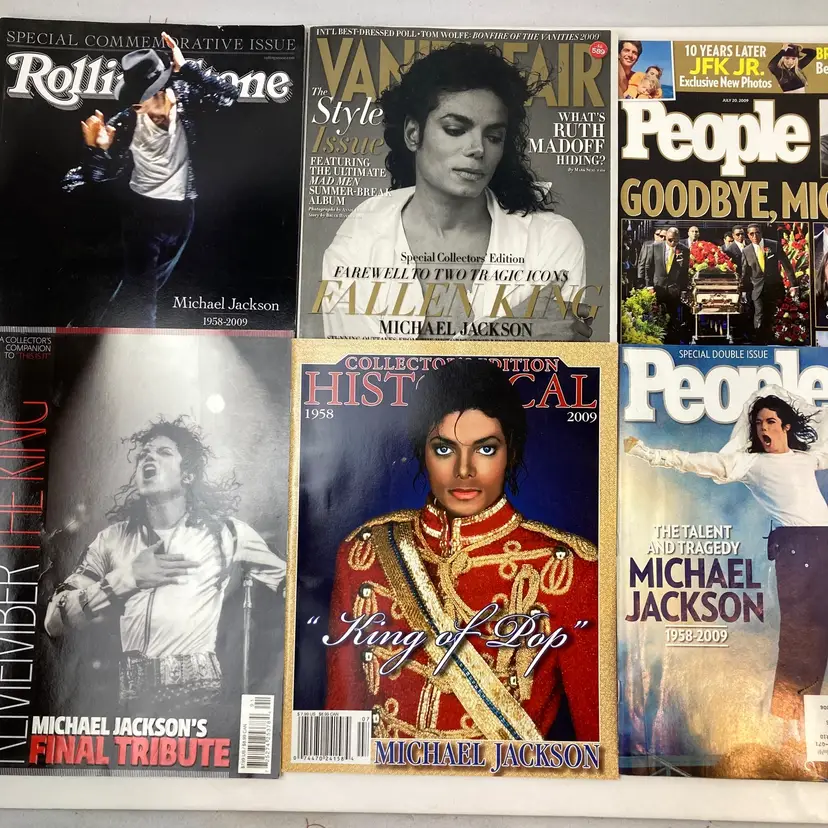 Michael Jackson collectible magazines Rolling Stone Vanity Fair People and more 6 total