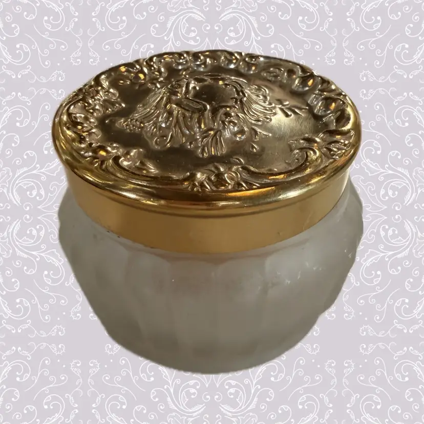 Brass Top And Glass Bottom Estee Lauder