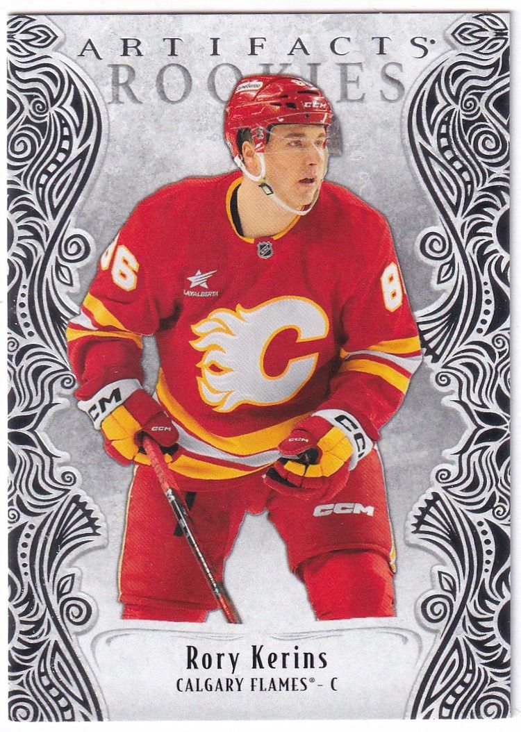 2025-26 Artifacts #175 Rory Kerins RC Calgary Flames Hockey Card