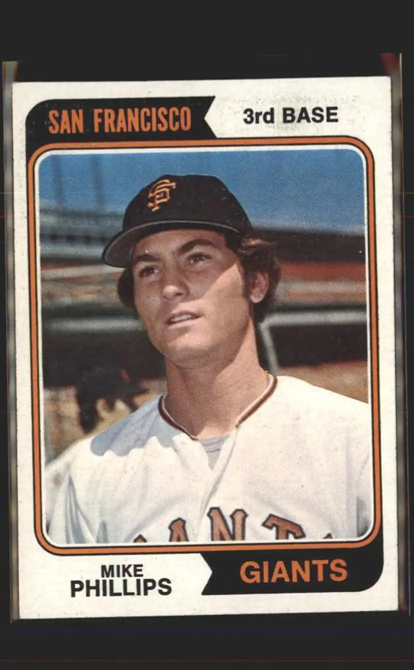 1974 Topps #533 Mike Phillips - (pk5) - San Francisco Giants
