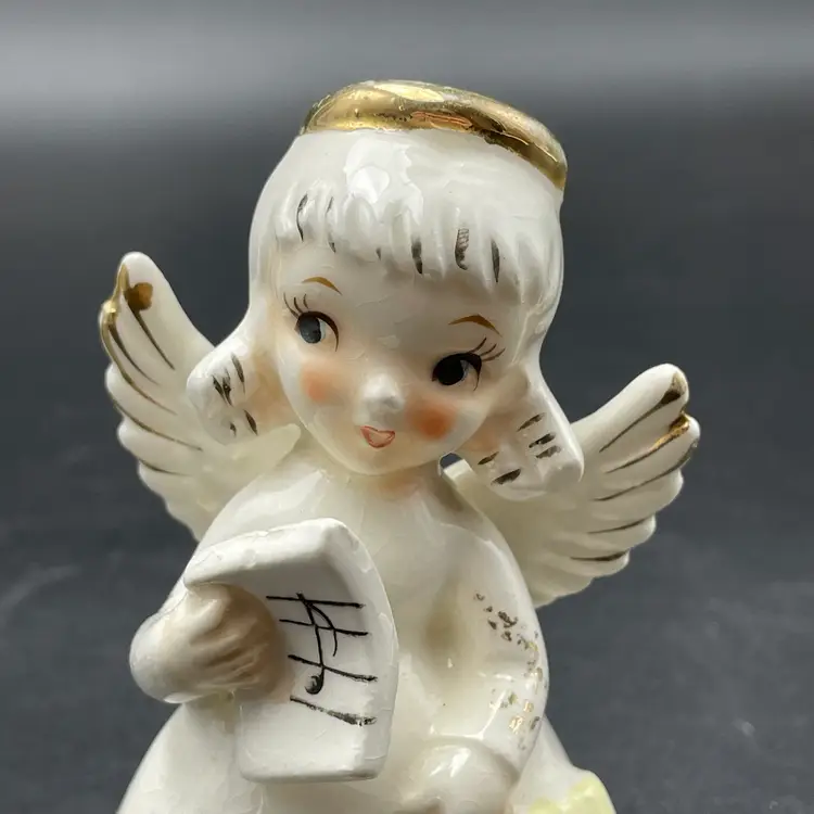 September Angel Girl Of The Month Porcelain Figurine Vintage