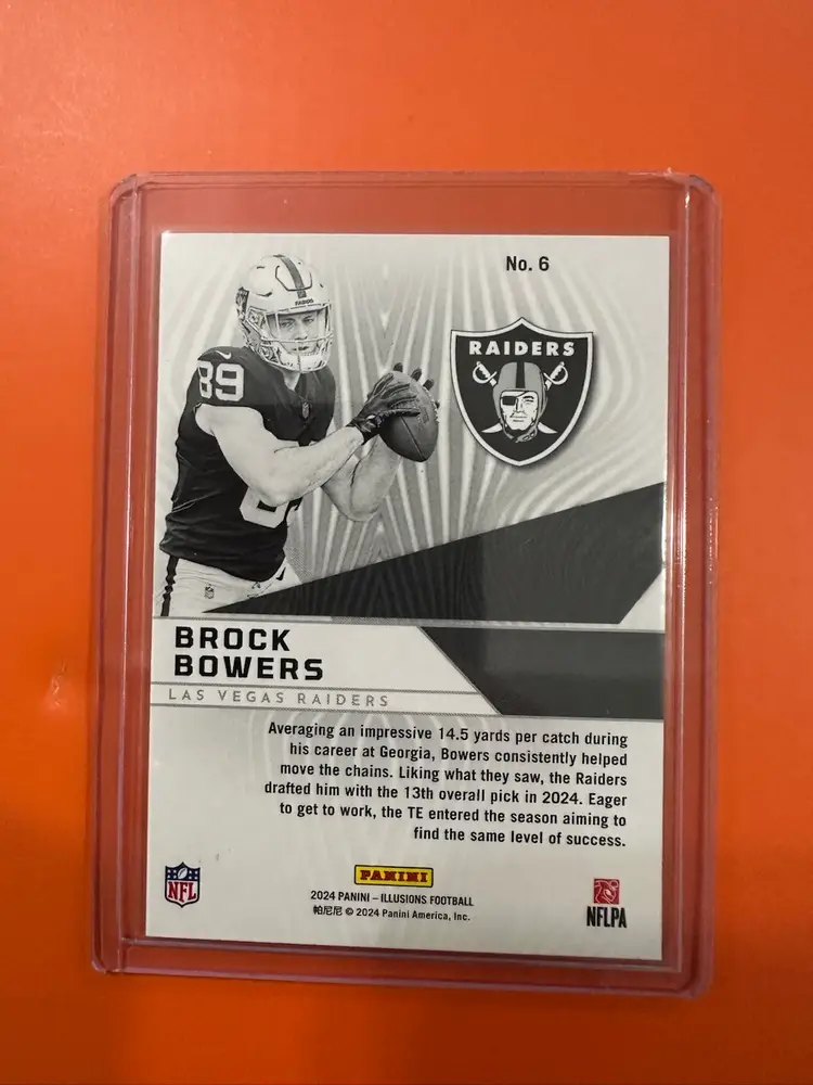 2024 Illusions Brock Bowers AMAZING  #6 RC Raiders