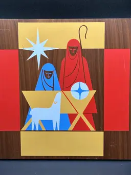 MCM Nativity Wall Plaque 12x12