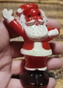 Vintage Plastic Rosboro ? Santa Claus Toy Figure