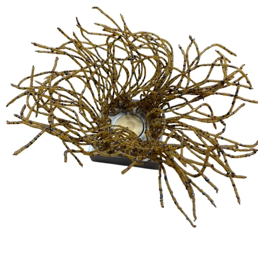 Beaded tealight by michael aram