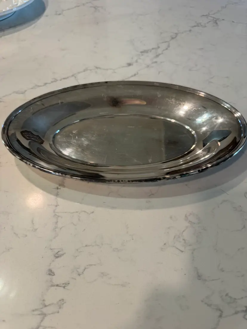 Silver Plate Oval Tray