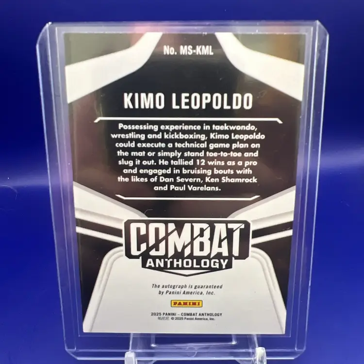 2025 Panini PFL Combat Anthology KIMO LEOPOLDO MMA Stars Auto SQUARED CIRCLE /8