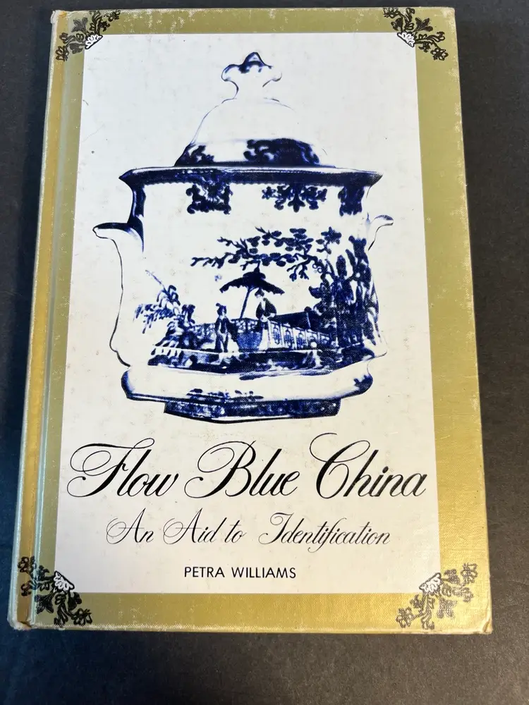 1971 Flow Blue China An Aid To Identification First Edition Research Vintage
